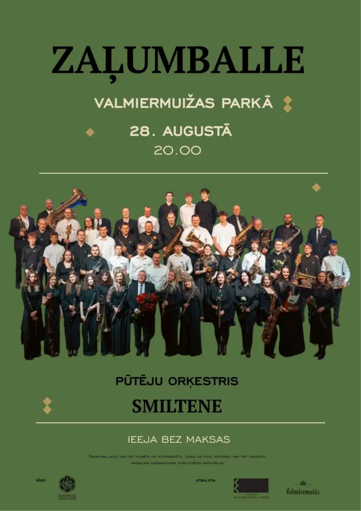 Zaļumballe ar pūtēju orķestri «Smiltene»