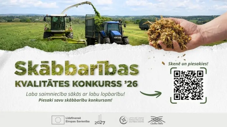 Sākas pieteikšanās Skābbarības kvalitātes konkursam 2026