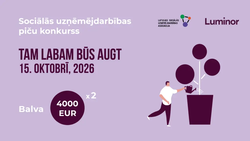 Par labām idejām – 8000 eiro: aicina sociālās uzņēmējdarbības konkurss