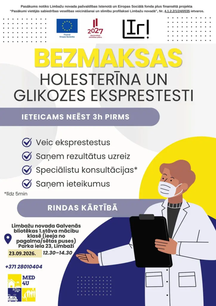Holesterīna un glikozes bezmaksas eksprestesti