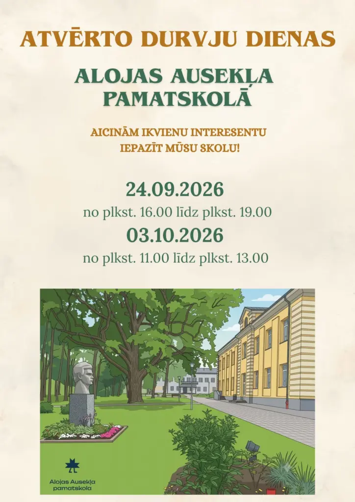 Atvērto durvju diena Alojas Ausekļa pamatskolā