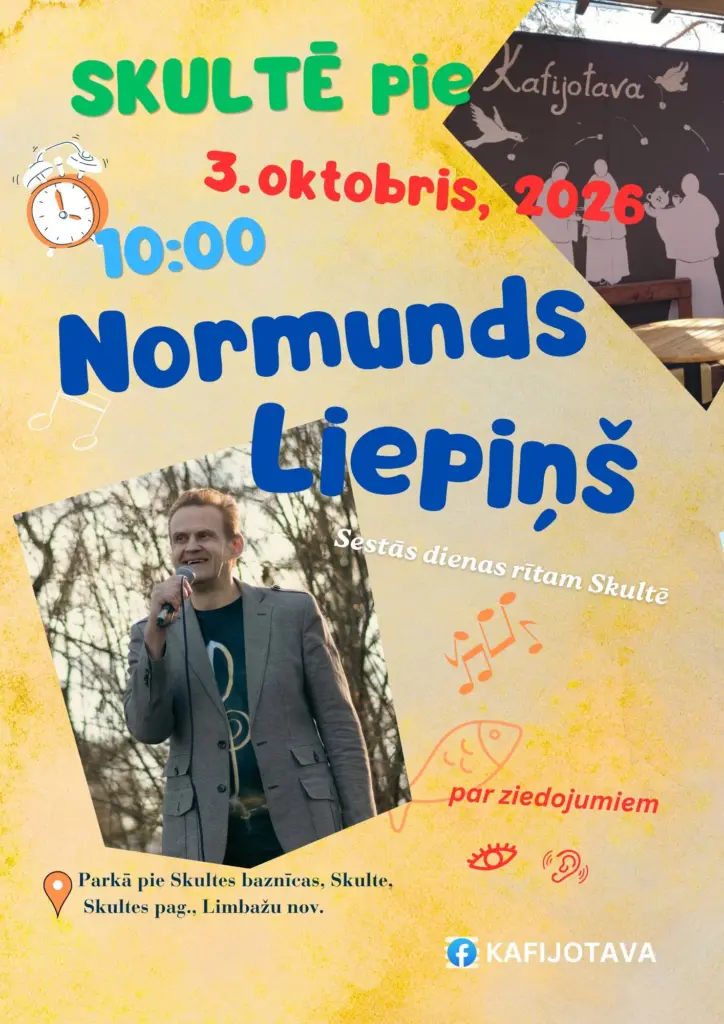 Dziesmu autors un izpildītājs Normunds Liepiņš uz brīvdabas skatuves