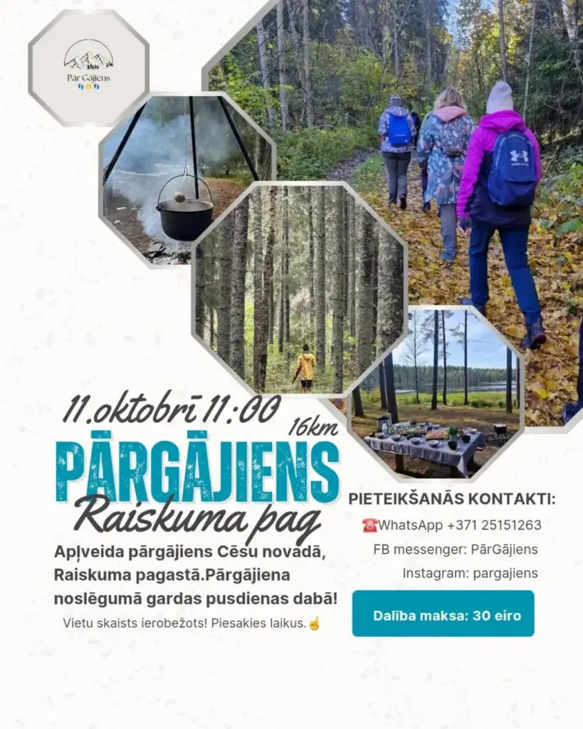 Apļveida pārgājiens Raiskuma pagastā