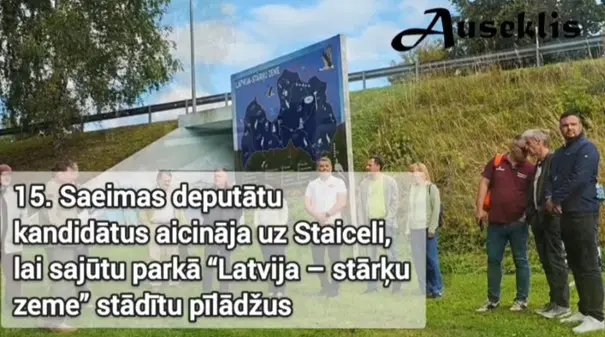 Deputātu kandidāti Staicelē stāda pīlādžus