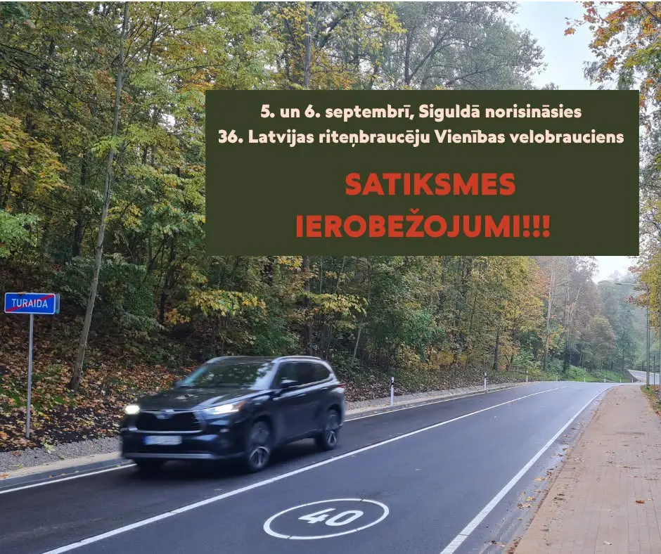 Siguldā startēs 36. Latvijas riteņbraucēju Vienības brauciens