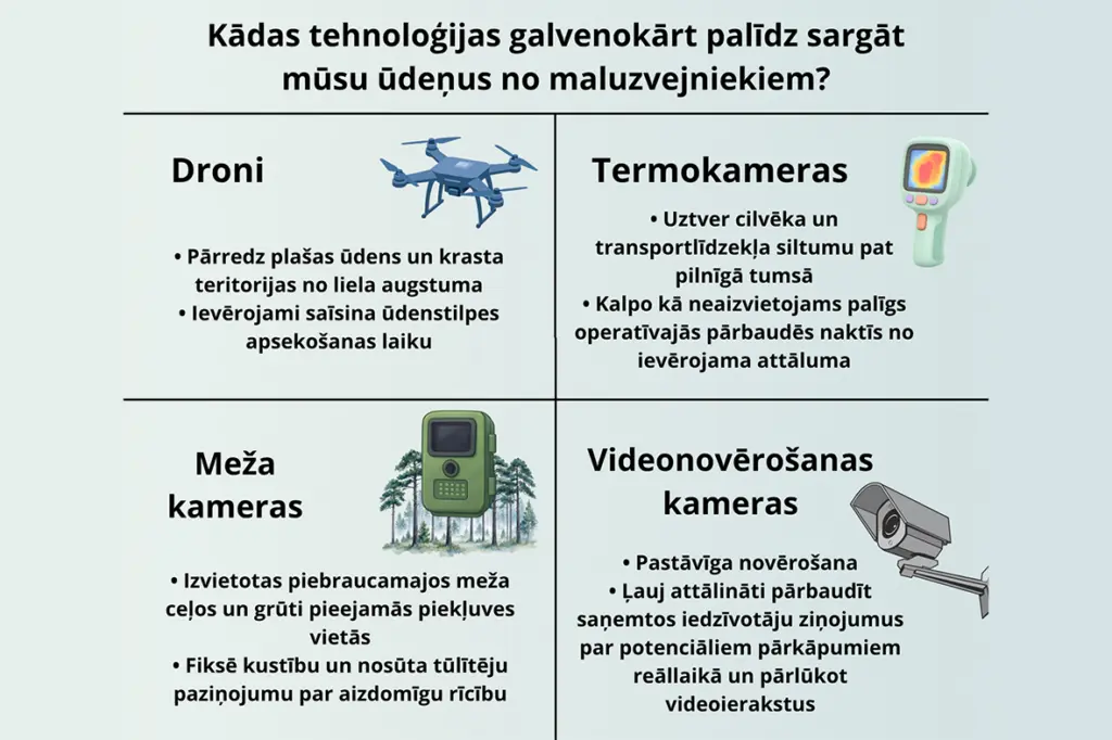 Zivis no maluzvejniekiem sargā arī no gaisa