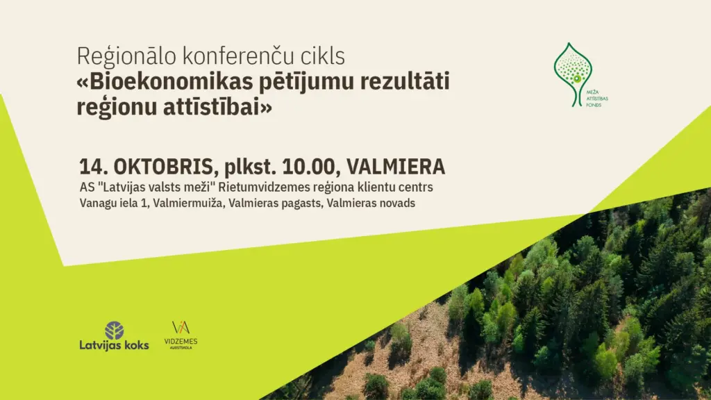 Bioekonomikas un meža nozares devums reģionu attīstībai