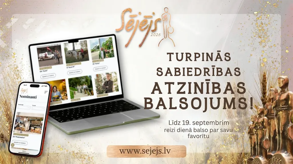 Turpiniet balsot par savu favorītu konkursā «Sējējs 2026»