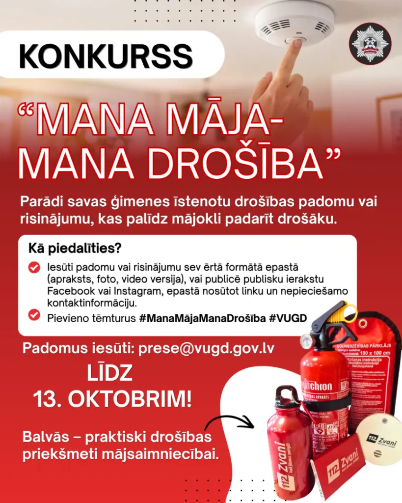 Kā padarāt savu māju drošāku? VUGD aicina dalīties ar padomiem