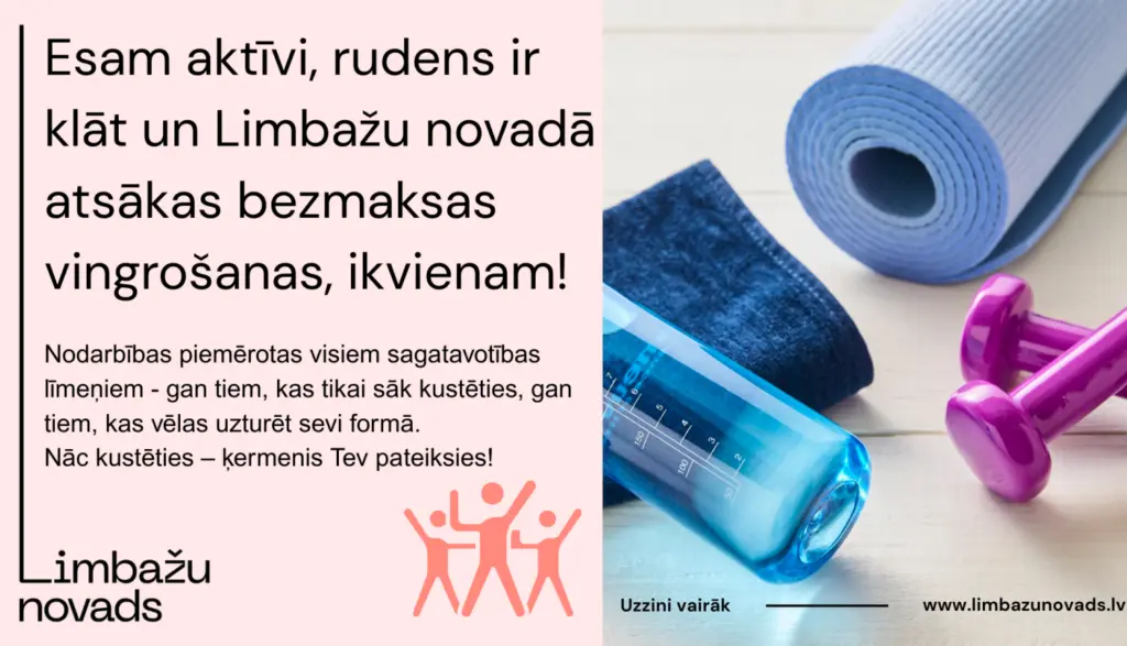 Kusties rudenī! Limbažu novadā atkal bezmaksas vingrošanas nodarbības