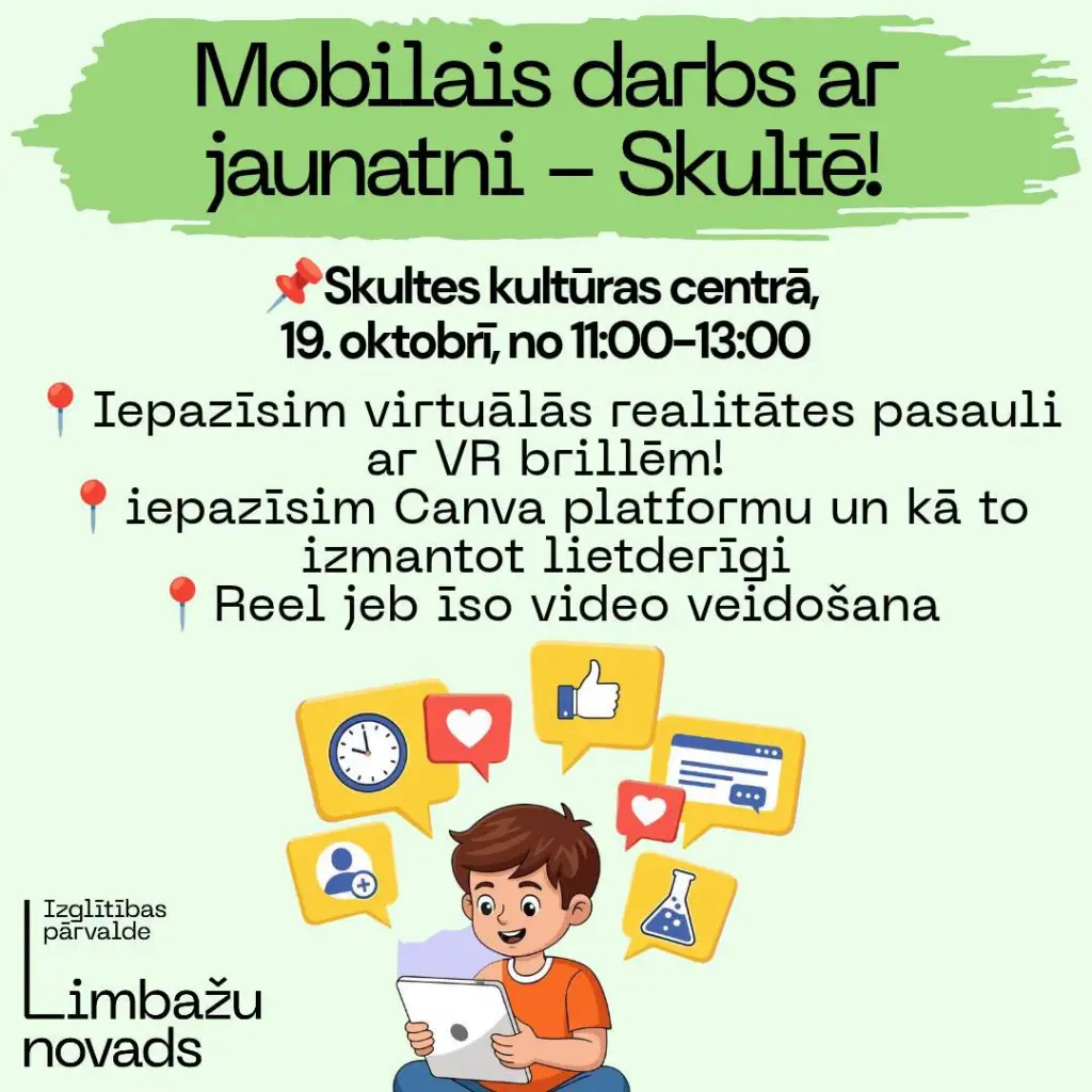 Mobilais darbs ar jaunatni Skultē