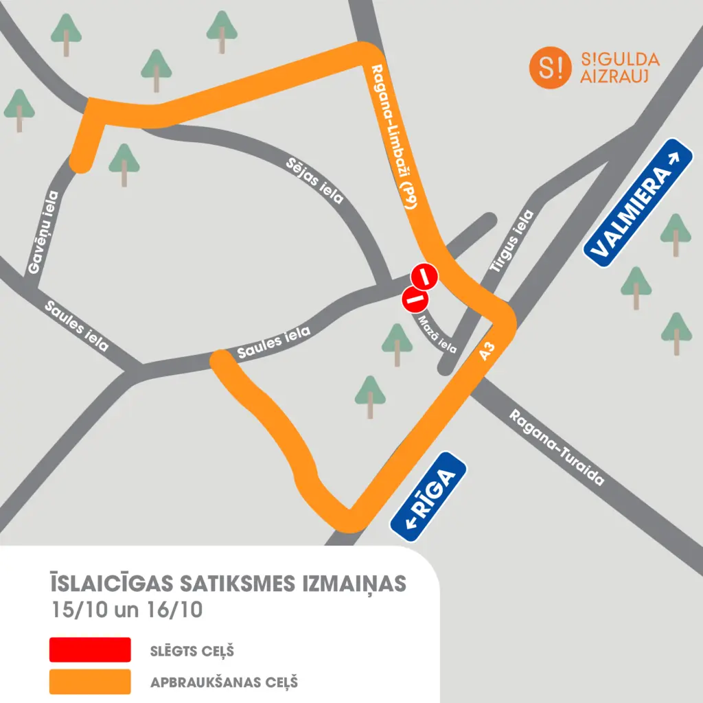 Satiksmes ierobežojumi Raganā asfaltēšanas darbu laikā