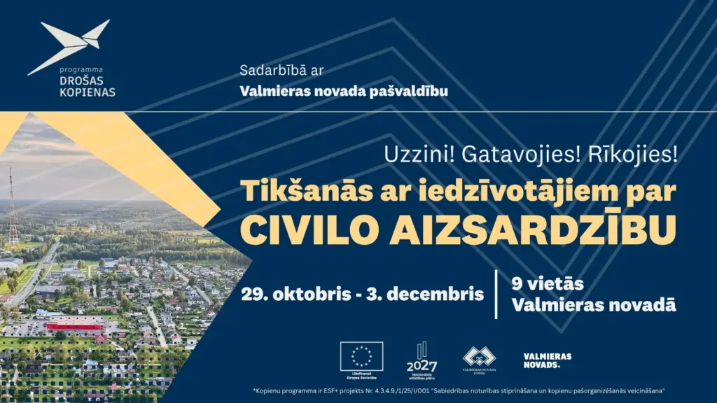 Kā sagatavoties krīzei? Valmieras novadā notiks deviņas tikšanās ar iedzīvotājiem